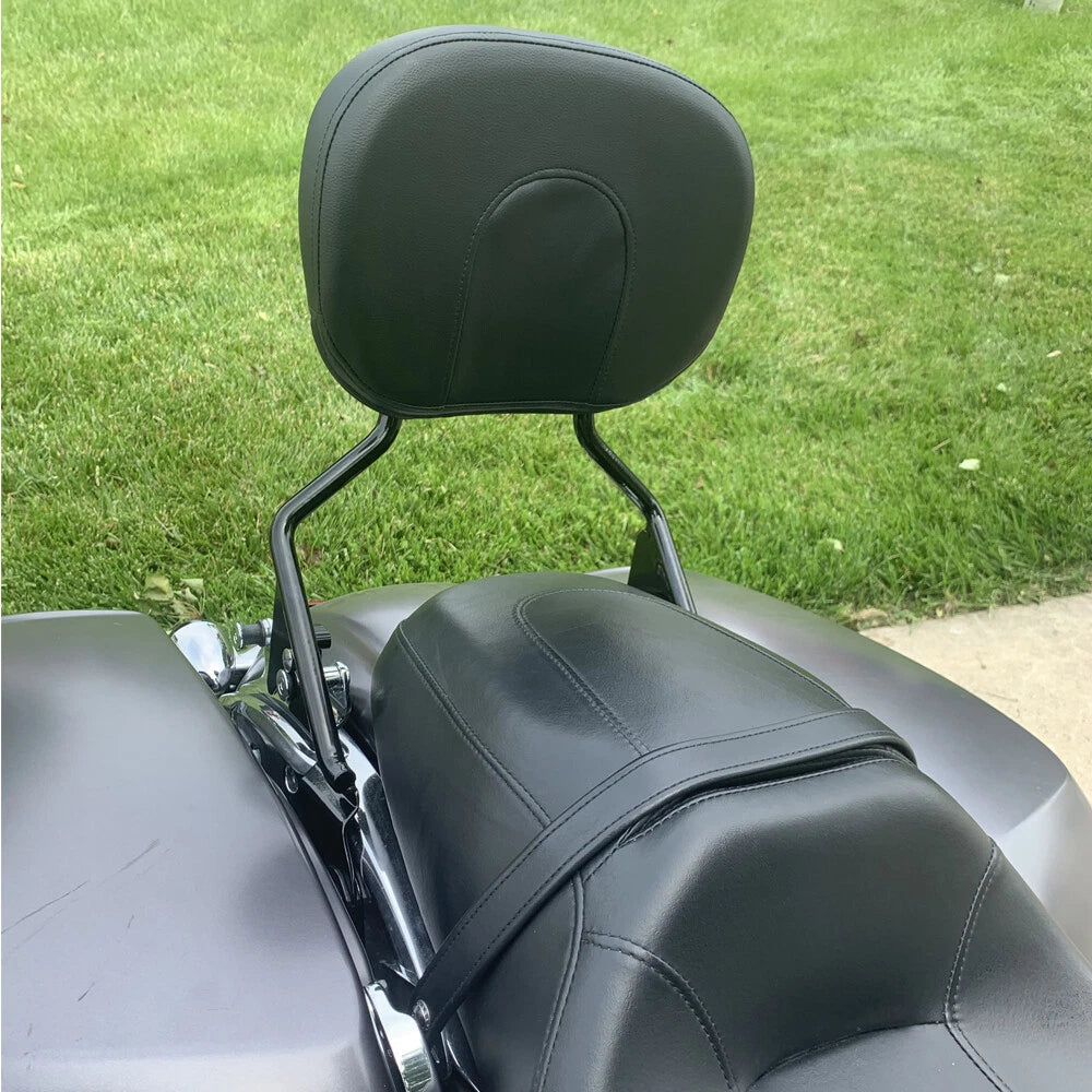 Detachable Rear Sissy Bar Backrest Pad For 09-23 Harley Touring Road King Glide