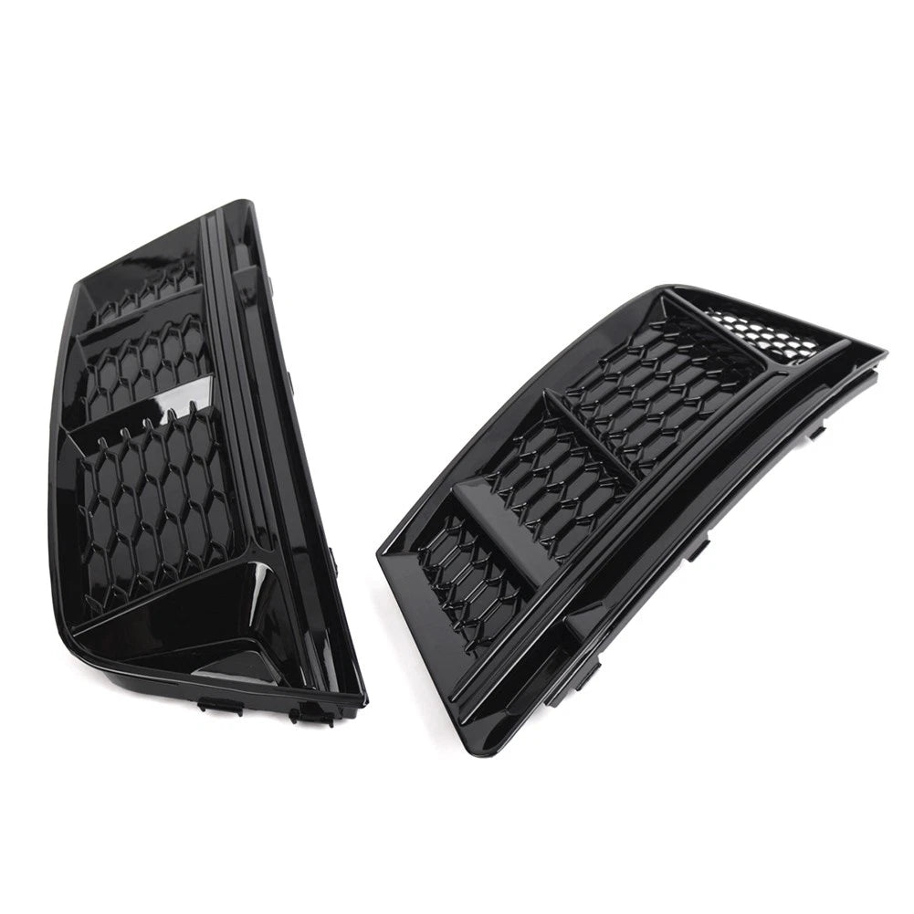 Front Bumper Lower Grill Fog Light Grille For Audi A4 B9 2016-2018