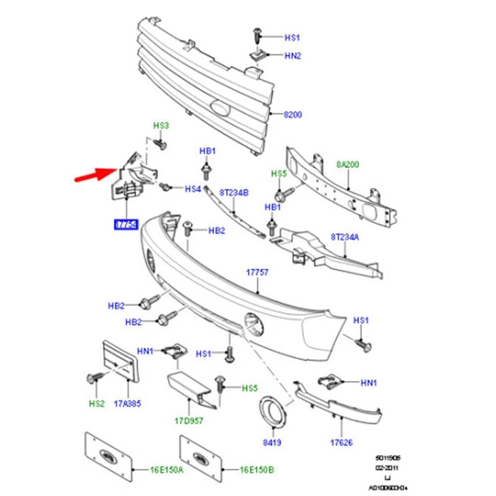 2x Front Bumper Mount Bracket Fit For Land Rover Range Rover 2003-2009 DPL000113