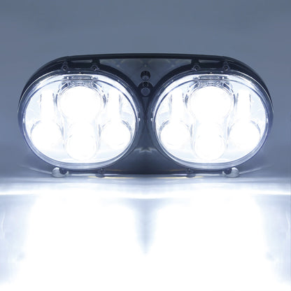 Unpainted Inner Outer Fairings & LED Headlight Fit For Road Glide FLTR 1998-2013