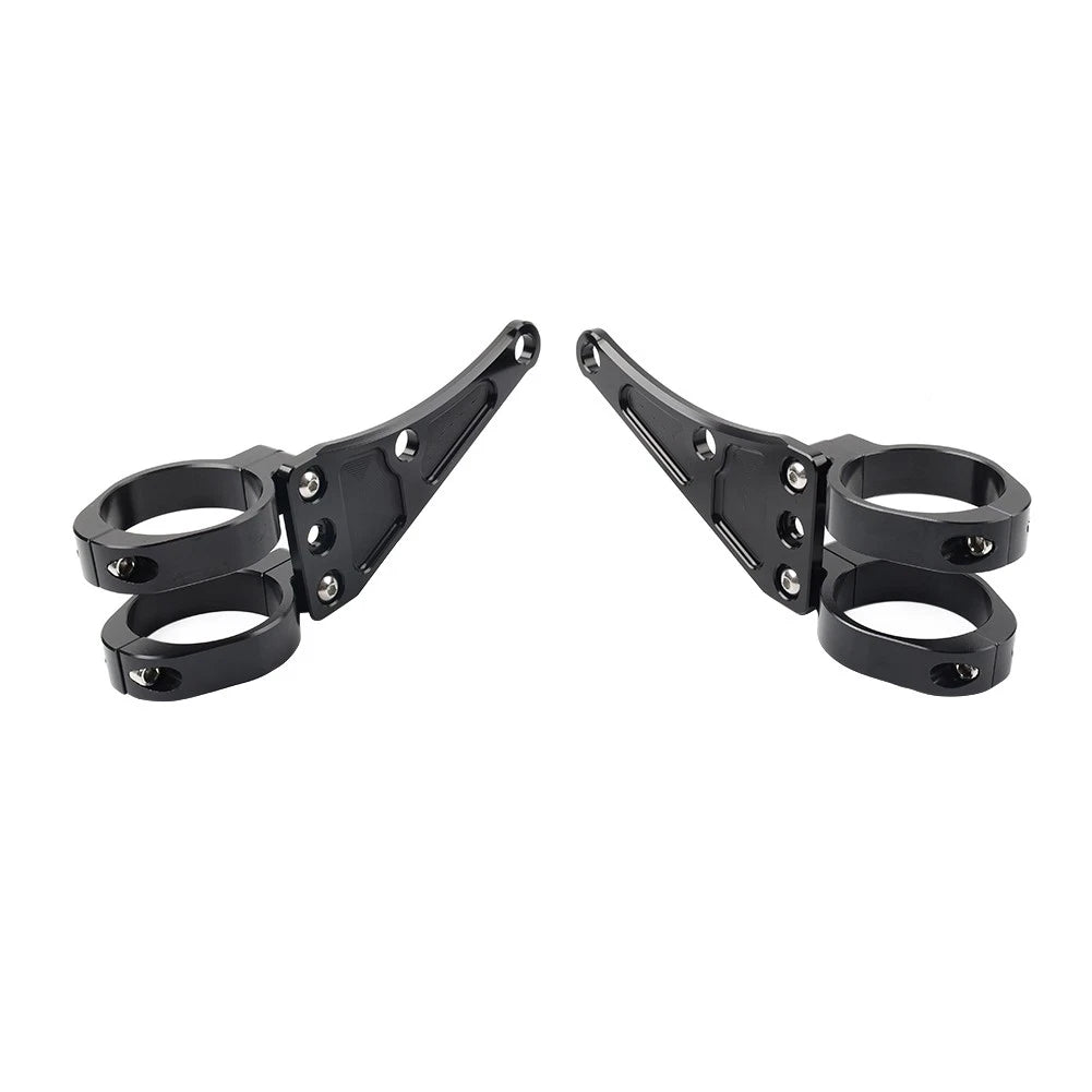 45MM Motorcycle Headlight Bracket Mount Clamp Fork Tube Holder For Harley