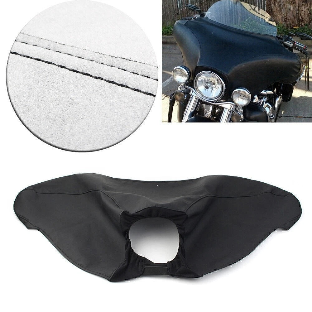 Motorcycle Leather Front Fairing Cover for Harley FLHT FLHX Trike 1996-2013 2012