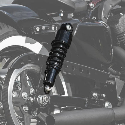 Pair 10.5'' Black Rear Shocks Fit For Harley Sportster XL1200 Custom 2004-2012