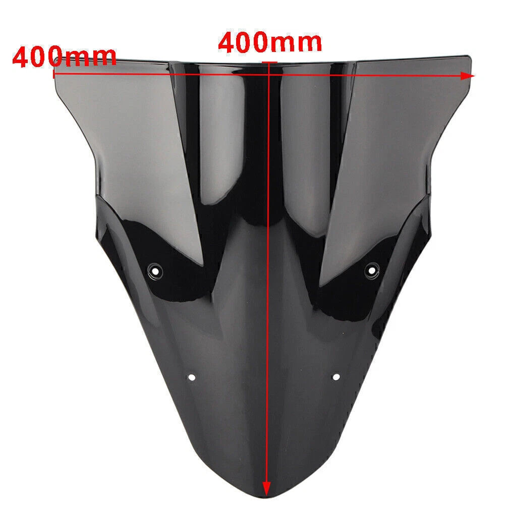 For KAWASAKI ER-6F ER650F Ninja 650 2012-2016 Windshield Windscreen Black