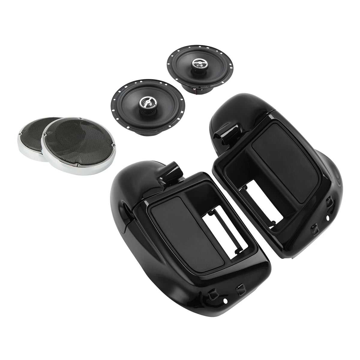 Lower Vented Fairing 6.5" Speakers &Light Fit For Harley Touring FLHT FLHX 14-24