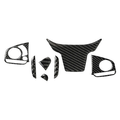 For Honda Civic 10th 16-19 Steering Wheel Sticker Button Cover Trim Carbon Fiber
