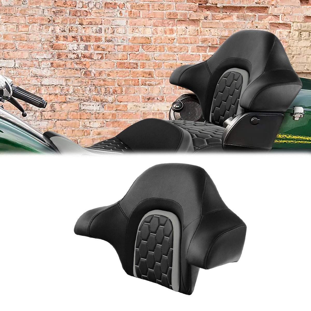 Passenger Trunk Backrest Pad Fit For Harley Street Glide 2014-Up