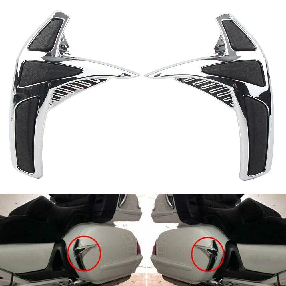 Goldwing Fairing Sddlebag Front Scuff Protectors for Honda GL1800 01-11 Chrome