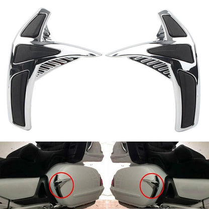 Goldwing Fairing Sddlebag Front Scuff Protectors for Honda GL1800 01-11 Chrome