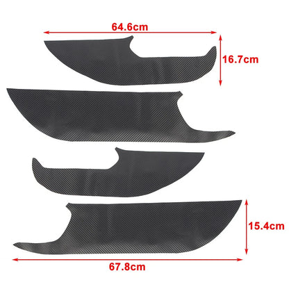 4 Pcs Car Door Anti Kick Pad Protection Cover Trims For Toyota RAV4 2019-2023