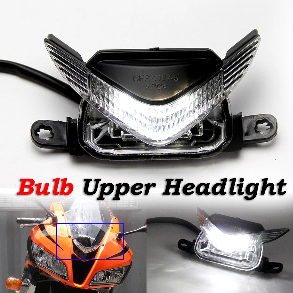 Front Upper Headlight Bulbs Head Lights for Honda CBR600RR CBR 600 RR 2007-2012