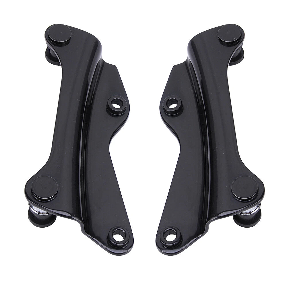 4 Point Docking Hardware Kit For Harley Road King Street Glide 14-UP Gloss Black