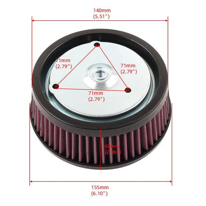 Air Cleaner Filter Element For Harley Softail 2016-2017 Touring Trike 2008-2016