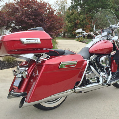 Detachable Two-Up Tour Pak Pack Mount Luggage Rack For Harley Touring 2014-2023