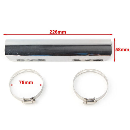 Exhaust Muffler Pipe Heat Shield Cover Protector for Harley Chrome Motorcycle US