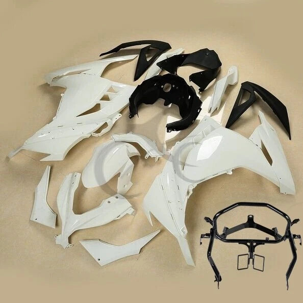 Unpainted Fairings Bodywork &Upper Stay Bracket Fit For Kawasaki Ninja 300 13-17