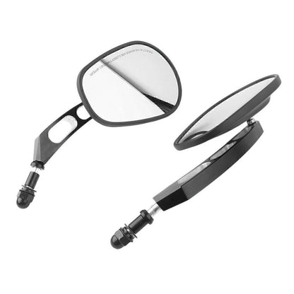 2PCS Rearview Side Mirror Matte Black fit Sportster 883 Softail Touring Dyna mo