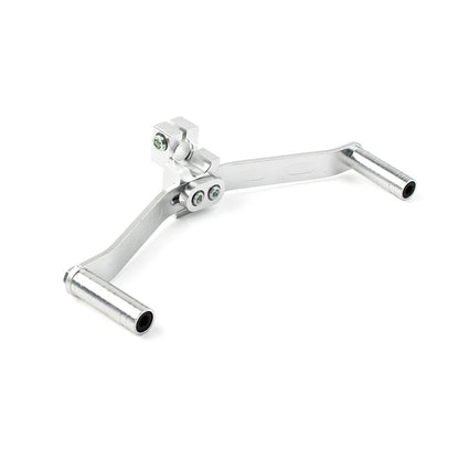 Motorcycle Dual Way Gear Shift Lever Footrest Pedal Shifter Silver Aluminum 1PC