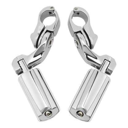1-1/4" Highway Short Mounting Foot Pegs Fit For Harley Touring Electra Glide US