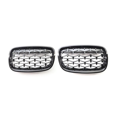 Front Bumper Kidney Grill Diamond Grille For BMW X5 E70 X6 E71