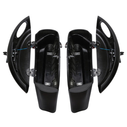Matt Black Saddlebag Audio Lid Electronic Latch For Indian Chieftain Roadmaster