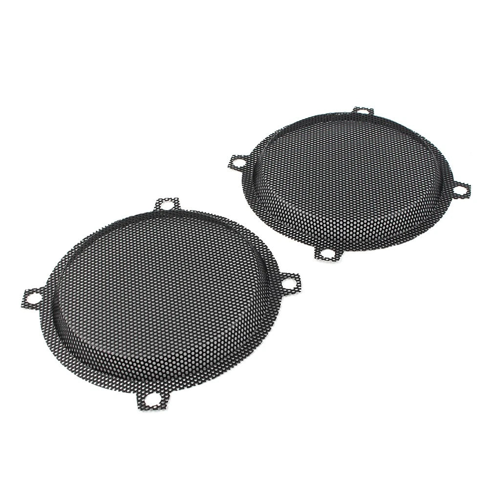 Black Wired Punched Steel Mesh Speaker Grills for Harley Electra Glide