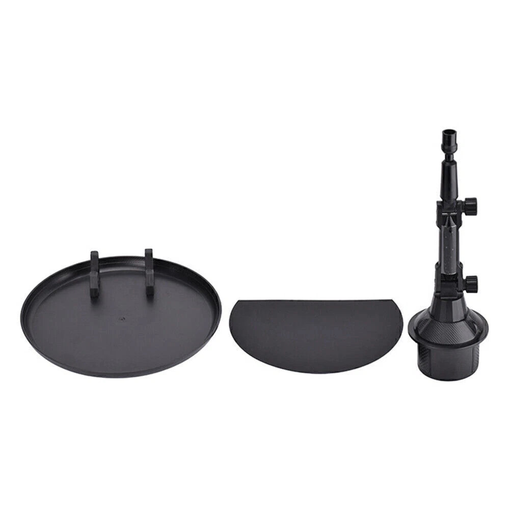 Cup Drink Holder Table Tray w/ Cell Phone Slot Coffee Stand Food Tray Long Style