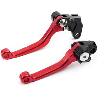 Pivot Brake Clutch Levers Aluminum For SUZUKI RM125 RM250 RM85 RM 85/125/250 RED
