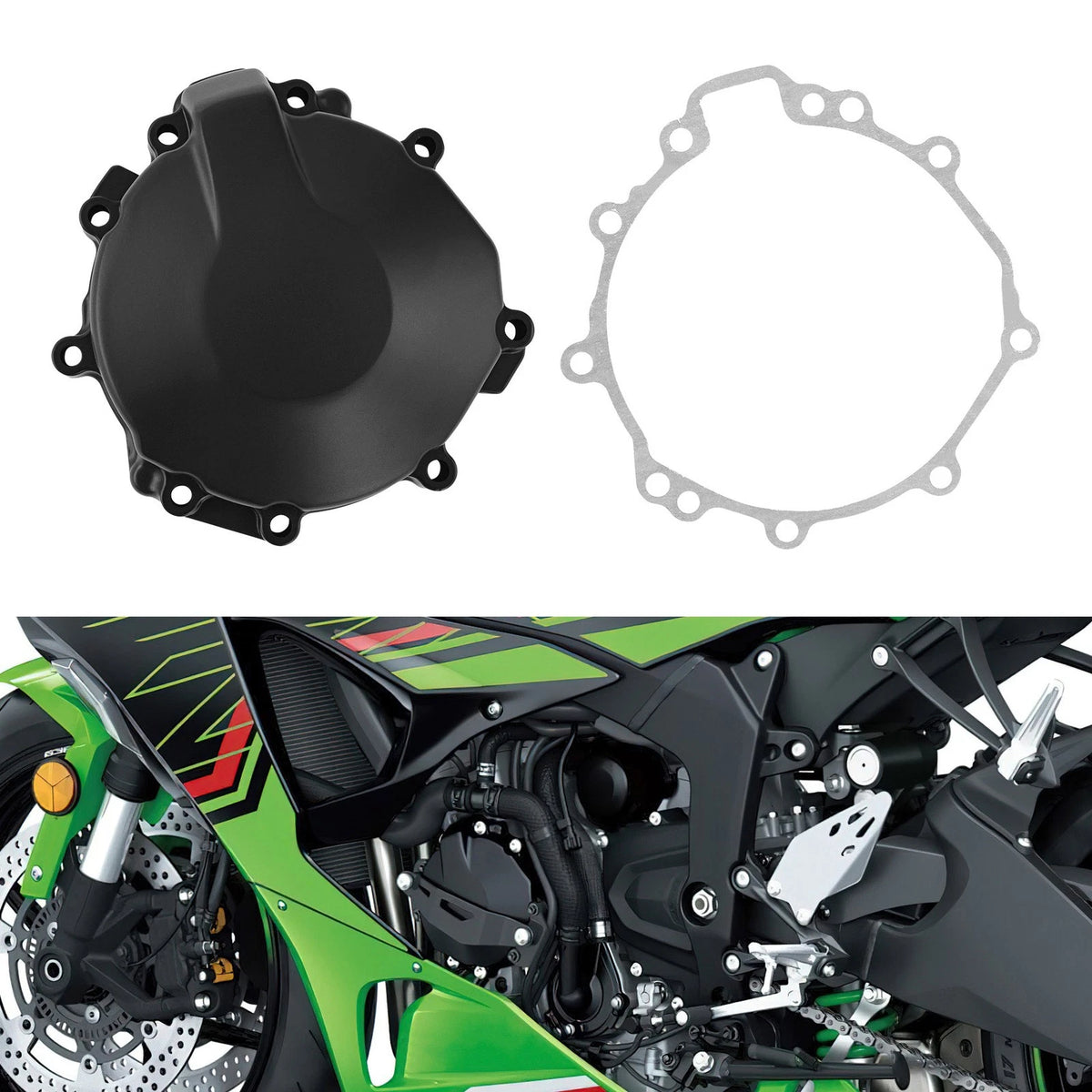 Engine Stator Cover Crankcase Fit For Kawasaki Ninja ZX6R ZX 6R 2007-12 11 13-24