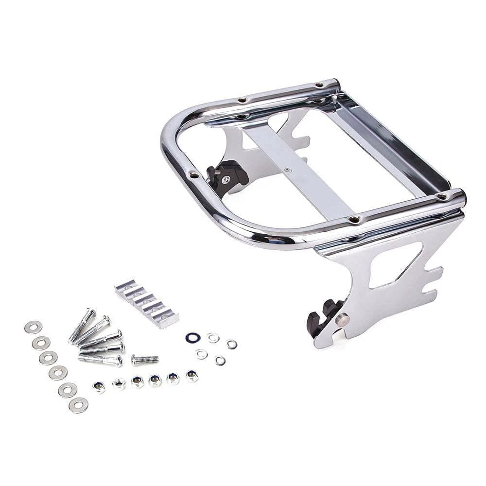 Detachable Two-up Tour Pack Mount Luggage Rack Bracket For Harley Touring 97-08