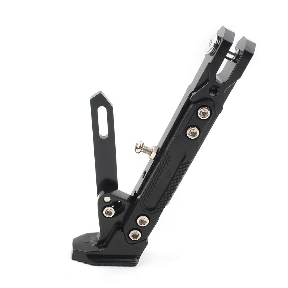CNC Foot Support Side Stand Parking Leg Kickstand Adjustable Black Motorcycle US