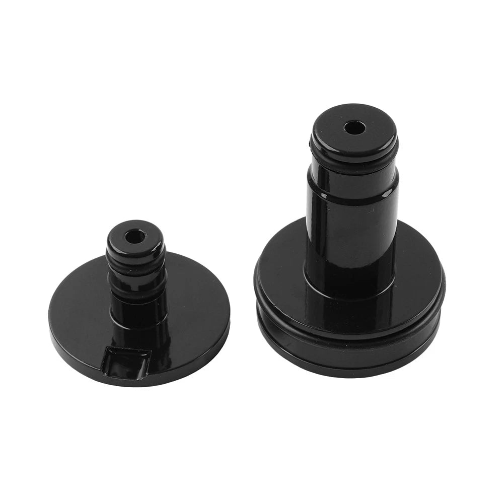 Black Front Axle Nut Caps Cover For Softail Low Rider ST FXLRST 2022-2026