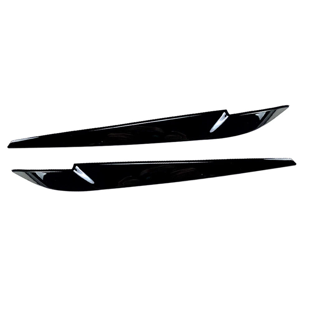 Front Headlight Eyebrow Lamp Brow Cover Trim For BMW X5 F15 X6 F16 14-18 Black