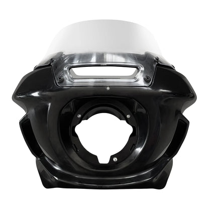Black Headlight Fairing Windshield Bracket For Harley FXLRST LOW RIDER ST 22-25