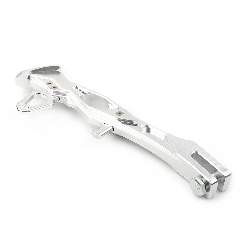 Foot Side Stand Support Leg Kickstand Bracket For Motorcycle Universal Silver