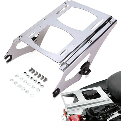 Two Up Tour Pak Pack Mounting Luggage Rack For Harley Touring Road King 2009-13
