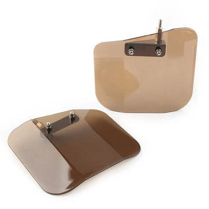Air Wing Windshield Deflector Mirror Mount For Honda GL1800 F6B Motorcycle Tan
