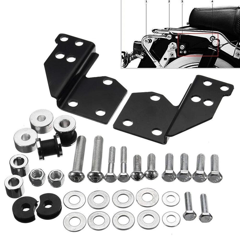 Quick Detachable Sissy Bar Docking Hardware Kit For Harley Touring 94-08 FLH FLT