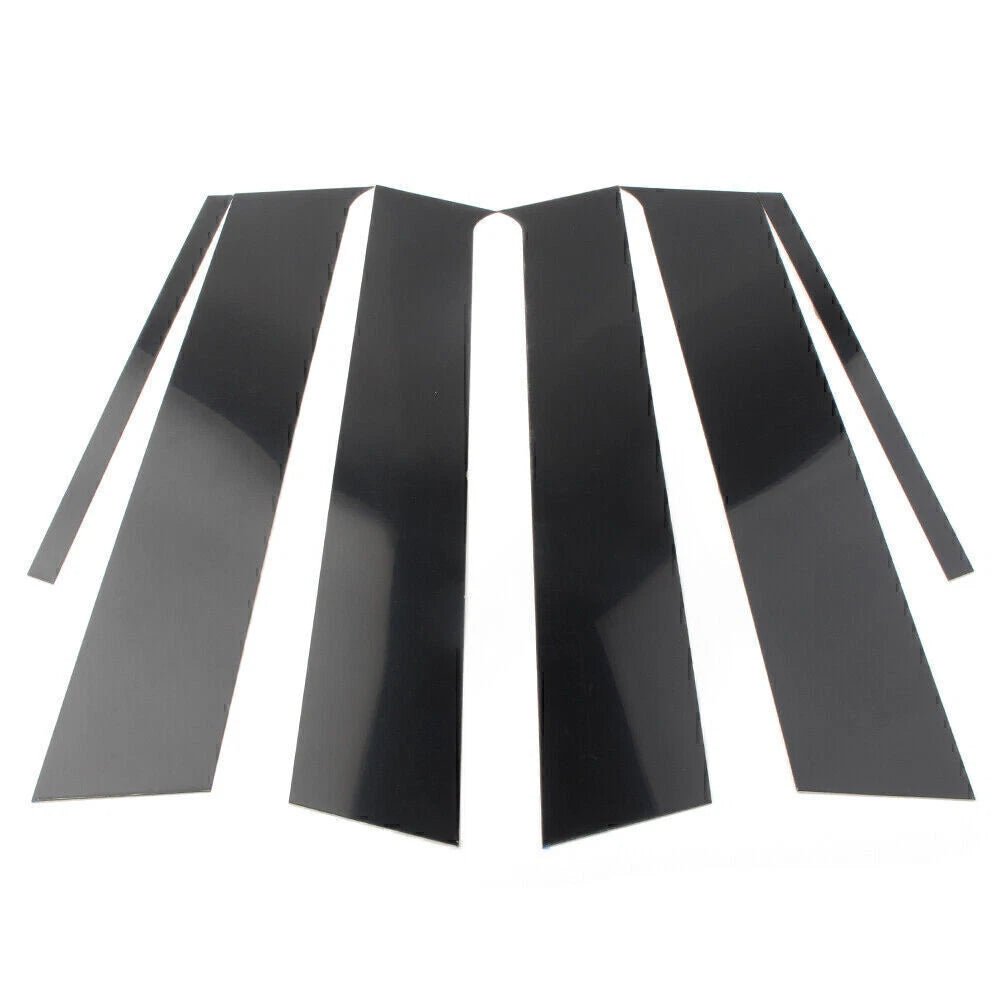 6pcs Pillar Posts Set Door Trim Black For Mitsubishi Lancer Sedan 2008-2017 2009