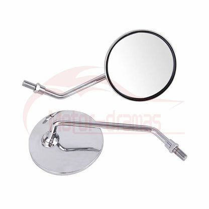 Chrome Motorcycle Rear View Mirrors 10MM For Honda Shadow Aero 750 2005 2006