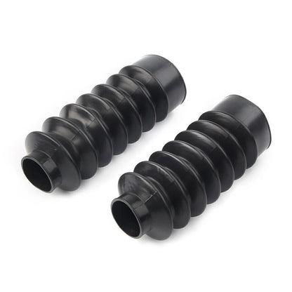 39mm Short Boots Fork Cover Gaiters Gator Rubber For Harley Sportster XL883 1200