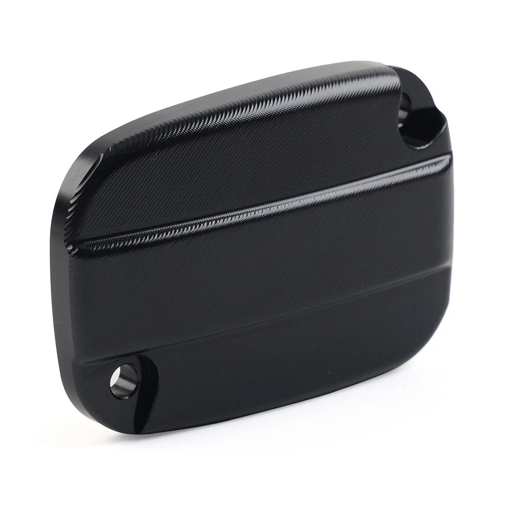 Brake Cylinder Reservoir Cover Cap Black For Harley Touring Road King Road Glide