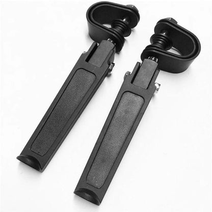 Motorcycle 1" 1-1/4" 1.25" Engine Guard Crash Bar U-clamp Foot Pegs Footrest USA