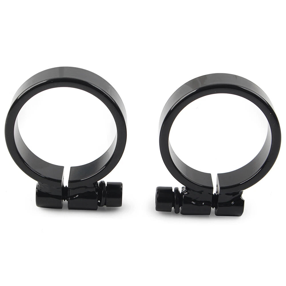 Fit Harley XL Ironhead Sportster 1000 Model 1957-1985 Exhaust Port Clamps Black