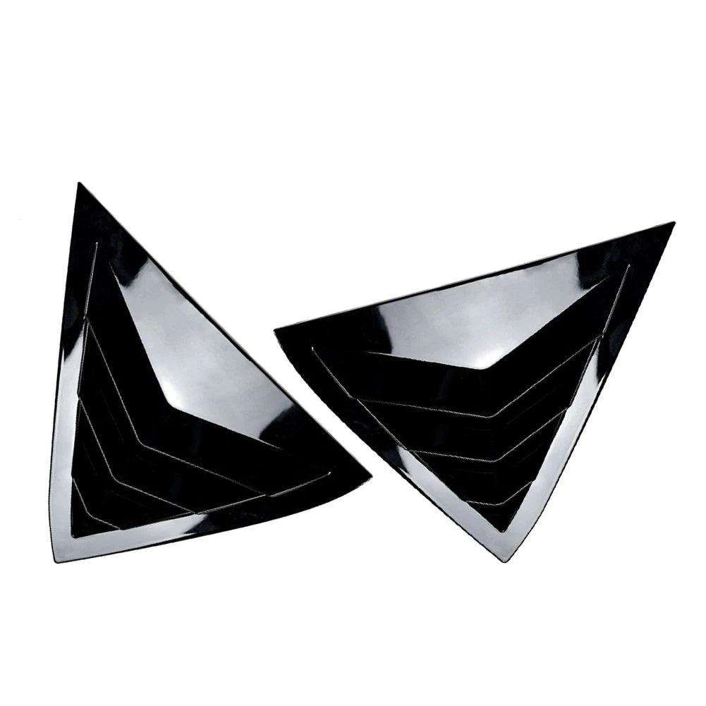 Glossy Blk Rear Louver Shutter Cover For Ford Fiesta MK7 MK7.5 Hatchback 08-17