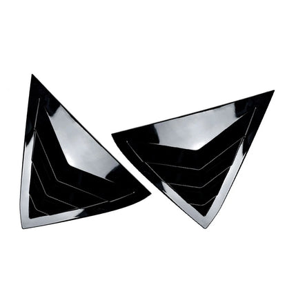 Glossy Blk Rear Louver Shutter Cover For Ford Fiesta MK7 MK7.5 Hatchback 08-17