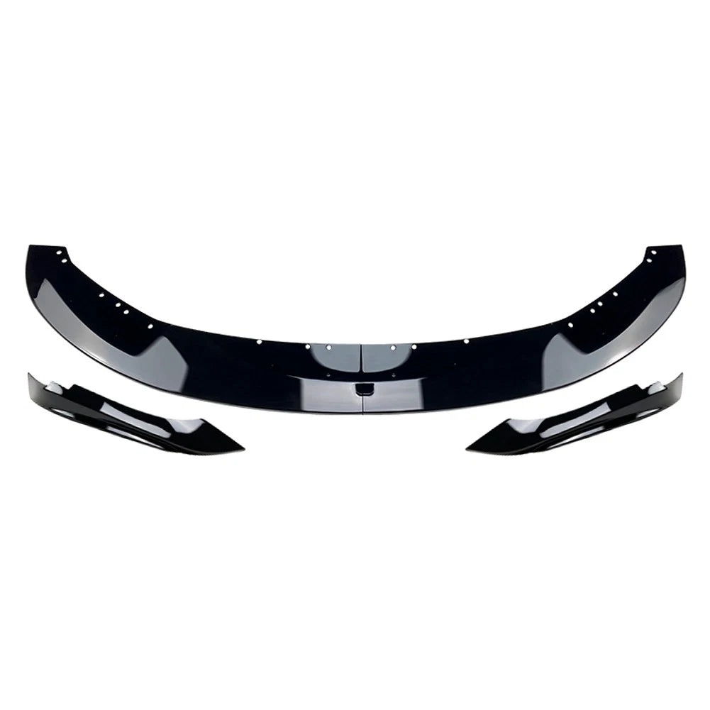 Front Bumper Lip Spoiler + Side Splitter Canards Cover Body Kit For BMW 4 Series