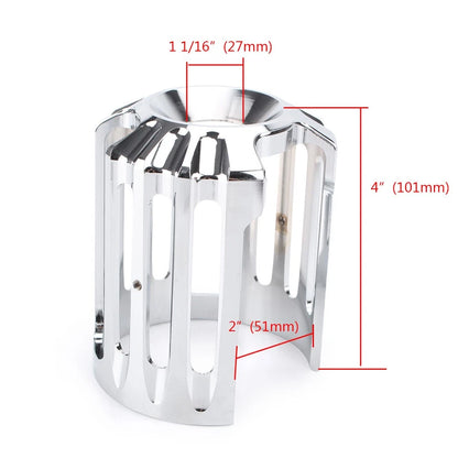 US Motor Chrome Edge Oil Filter Cover Trim Fit Harley Touring Road King Glide