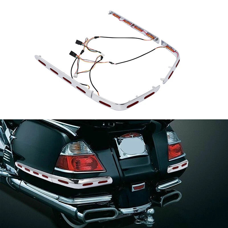 Trunk & Saddlebag Decoration Trim LED Light For Honda Goldwing GL1800 01-11