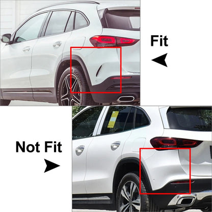 1Pair Rear Bumper Splitter Spoiler Canard Air Vent For Mercedes GLA200 260 2020+